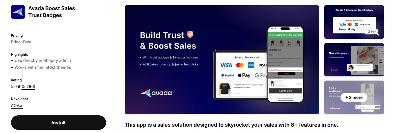 Avada Boost Sales