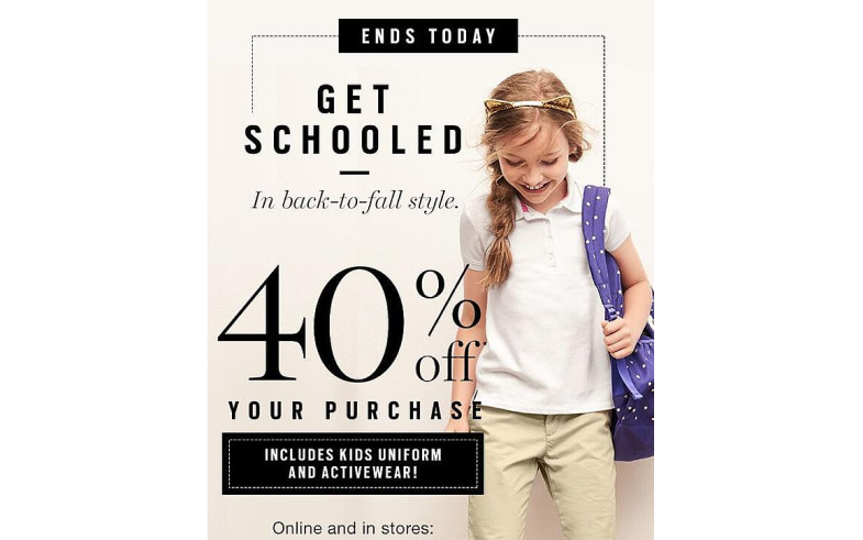 Brands offers back-to-school sale