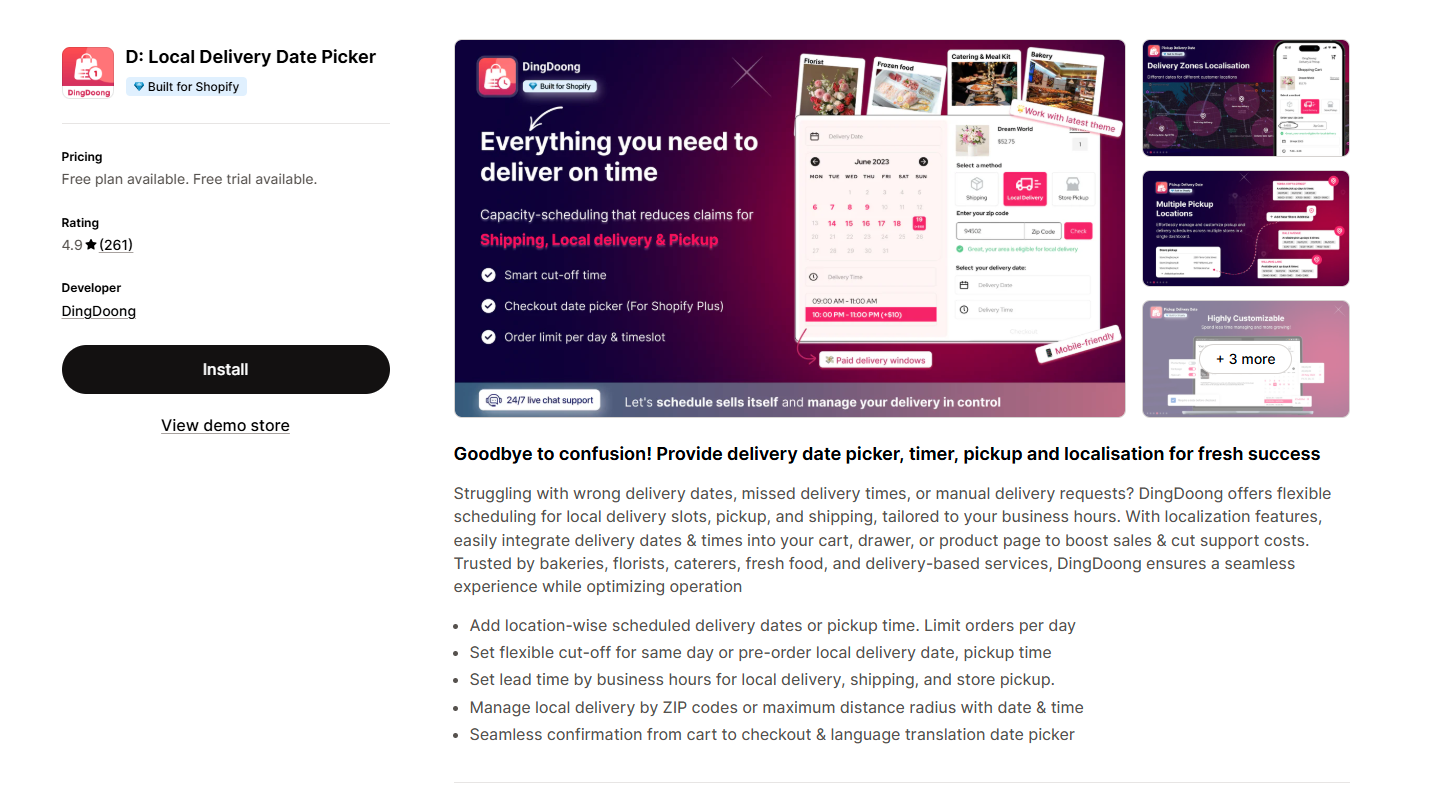 DingDoong app listing
