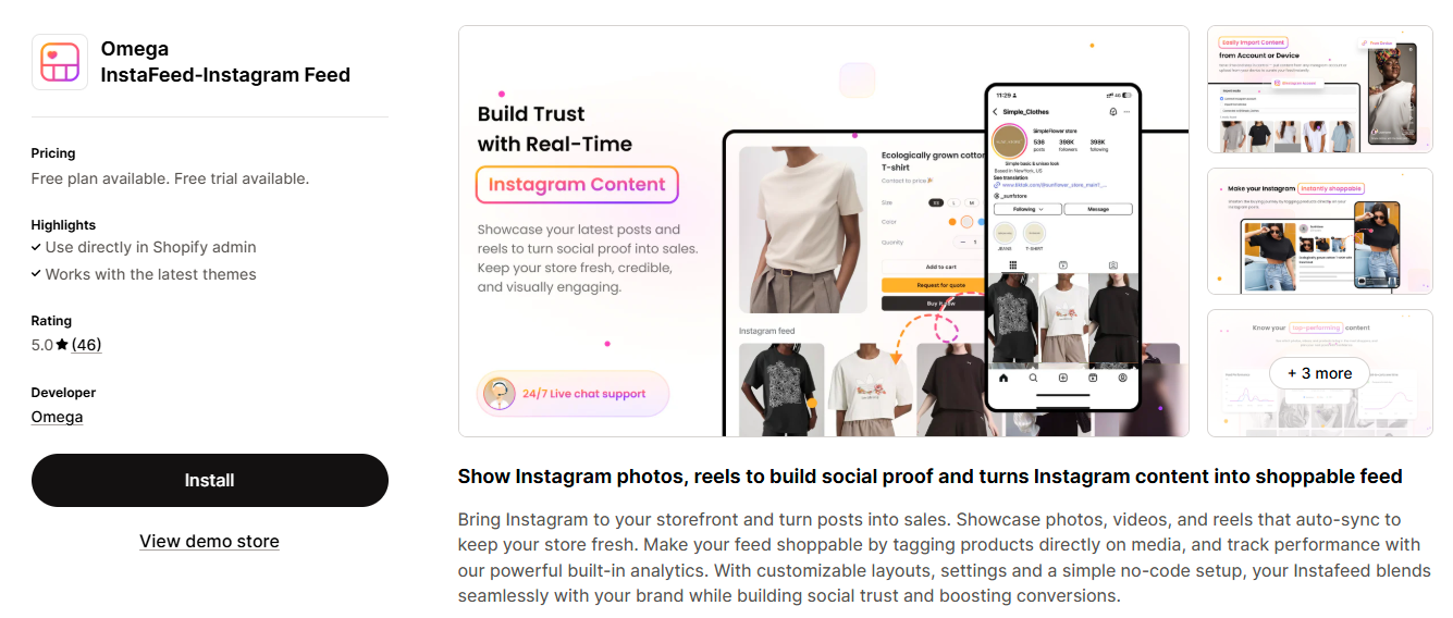 Omega Instafeed