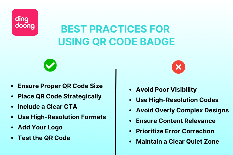 Best Practices for Using QR Code Badges