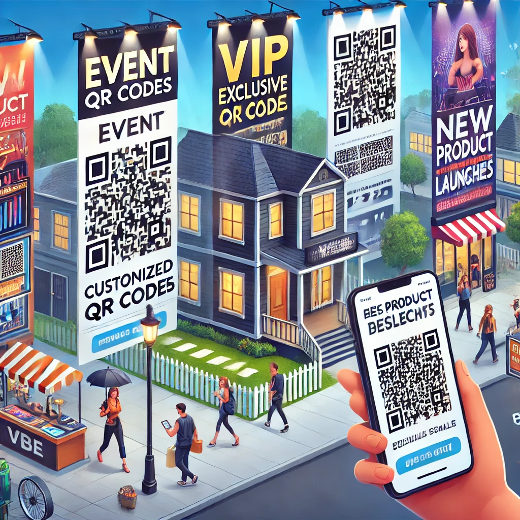 Event Promotions with Customized QR Code banner