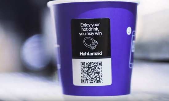 Huhtamaki UK qr code on packaging