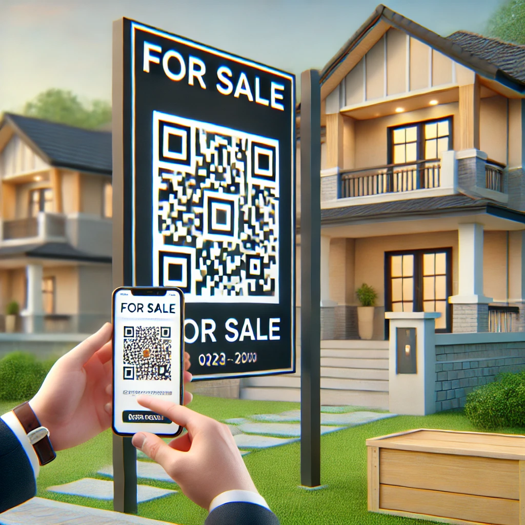 Real Estate Listings with Virtual Tours using QR code banner