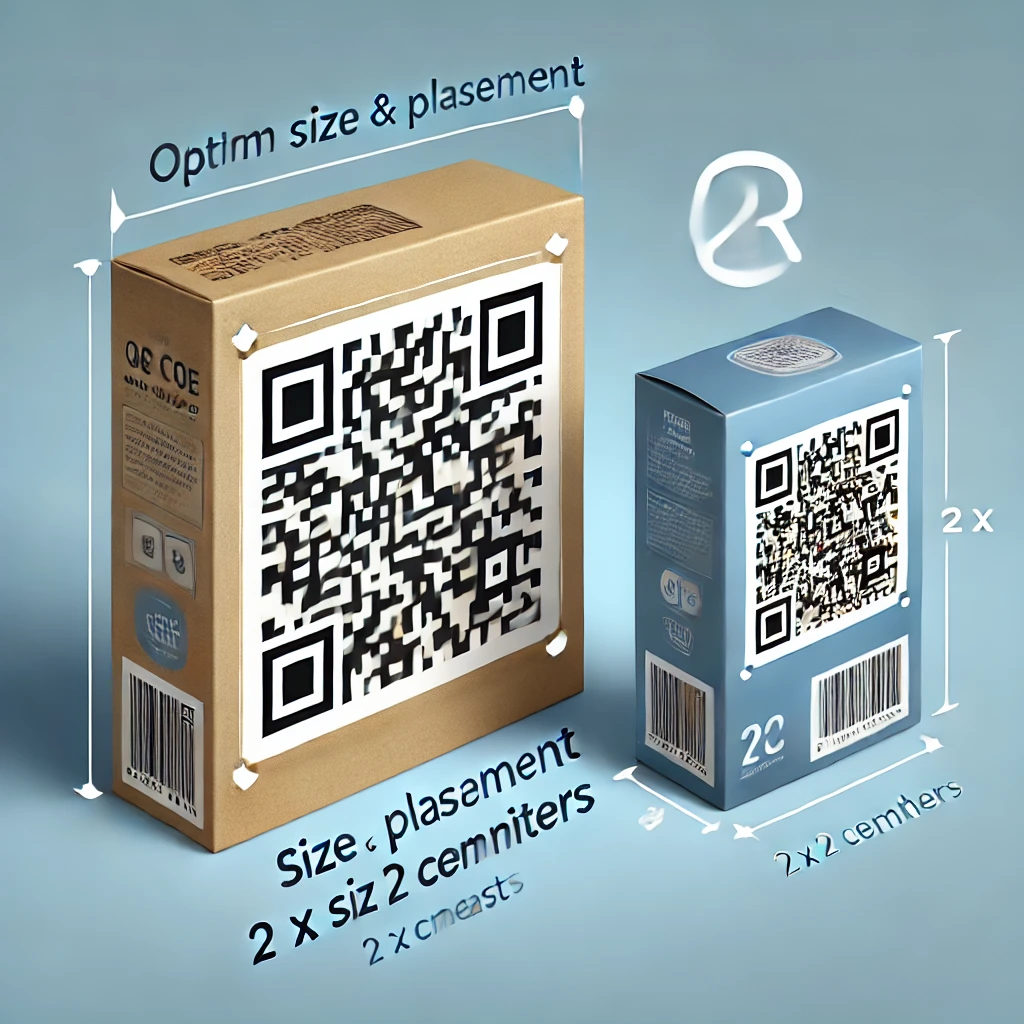 Size and Placement for QR code on product packaging