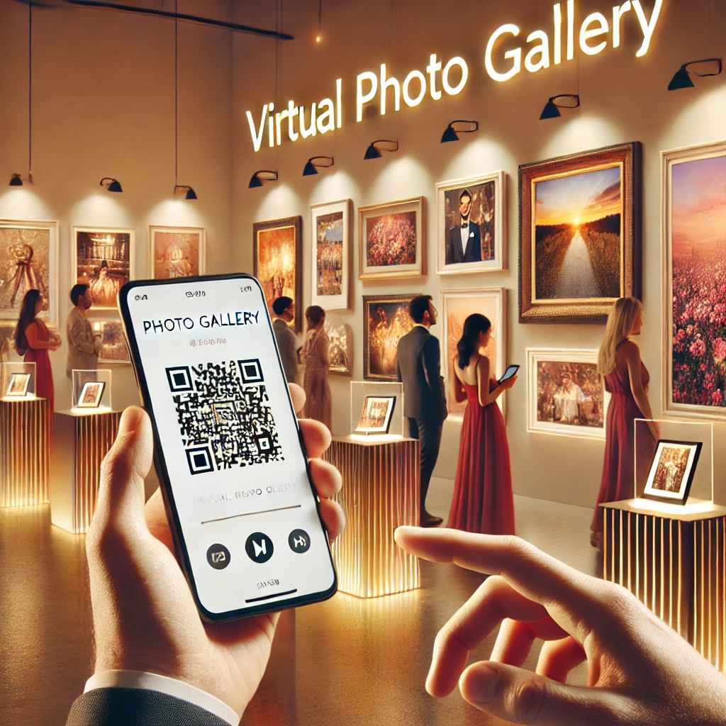 Connect to a Virtual Photo Gallery, an Ideas to Make a QR Code Invitation