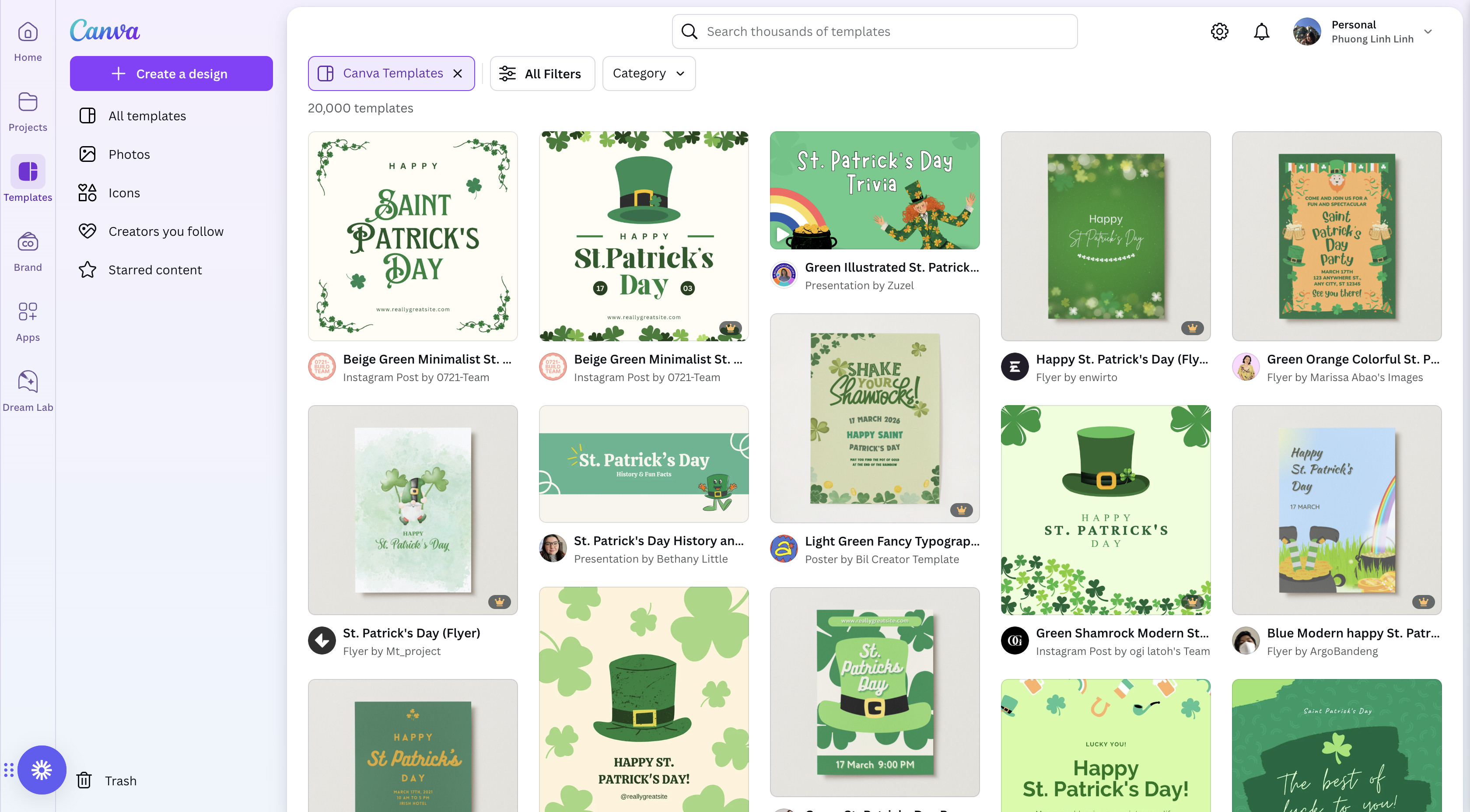 st patrick's day marketing ideas on canva