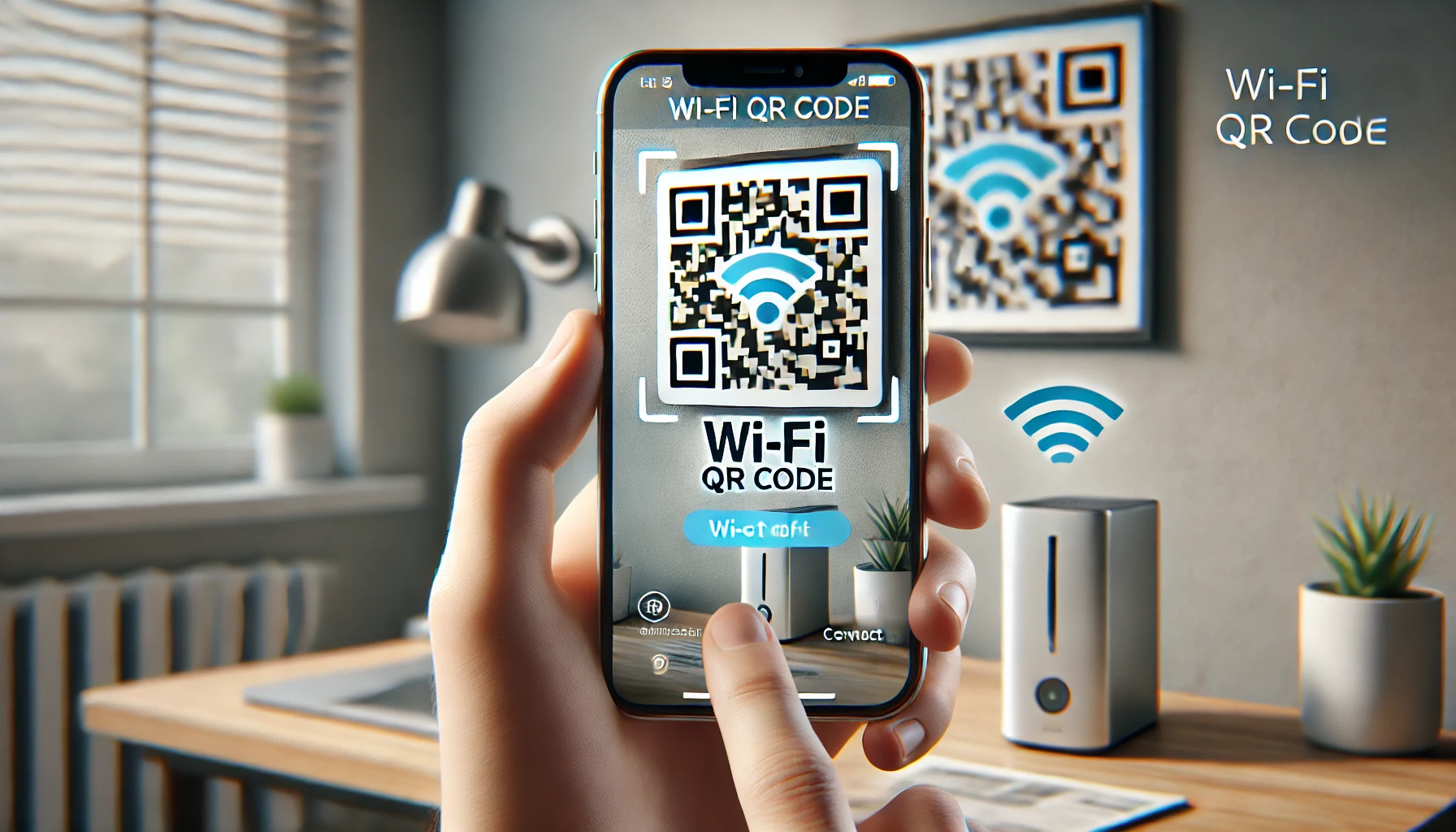 How to scan QR code For WiFi Connection?