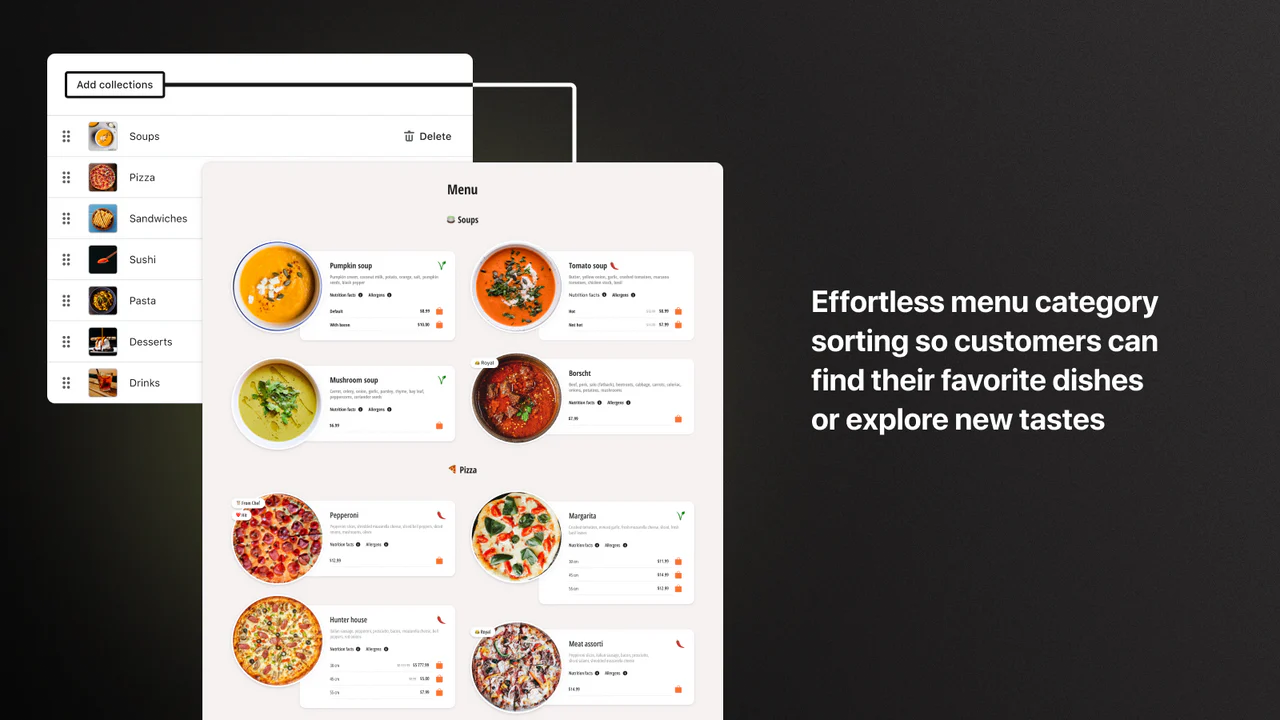 Efficient Menu Management