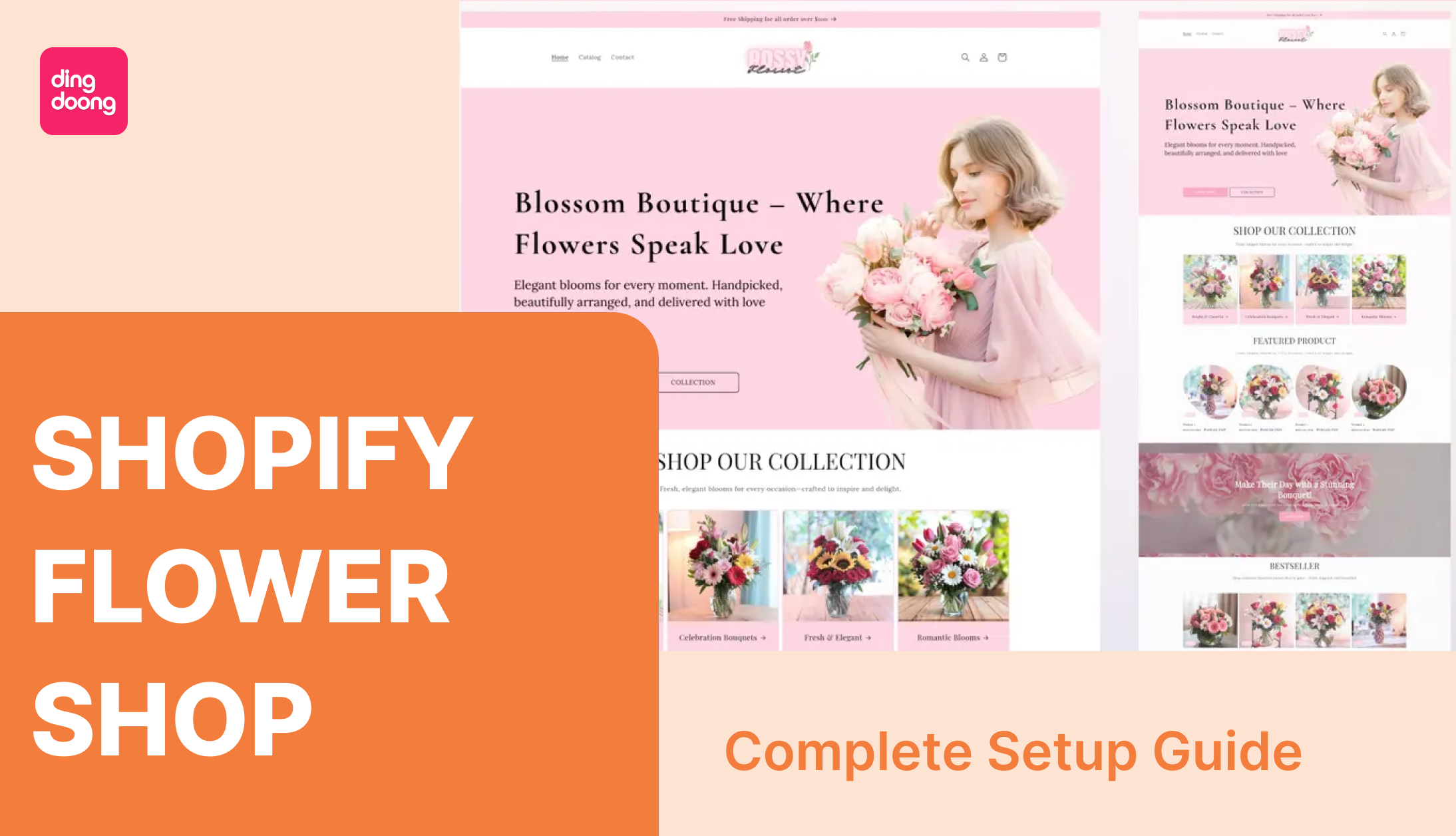 Build a Shopify Flower Shop That Sells - Free Themes Included