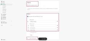 Create the service as a Shopify product